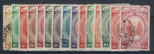 Image of Malayan States ~ Kelantan SG 40/54 FU British Commonwealth Stamp